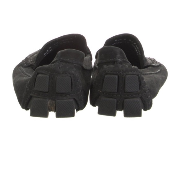 Saks Fifth Avenue Black suede loafers with horsebit accent - Picture 5 of 5